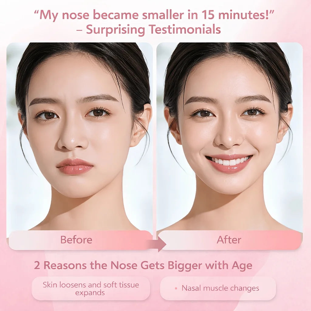 EMS Microcurrent Nose Shaper Clip – 6 Modes, 10 Levels Facial Beauty Device Qst