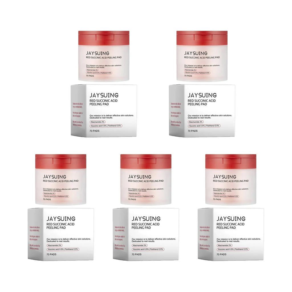 Succinic Acid Peeling Pads – Niacinamide & Panthenol | 70 Pads Exfoliating Peeling Pads Qme 350pads Boxed