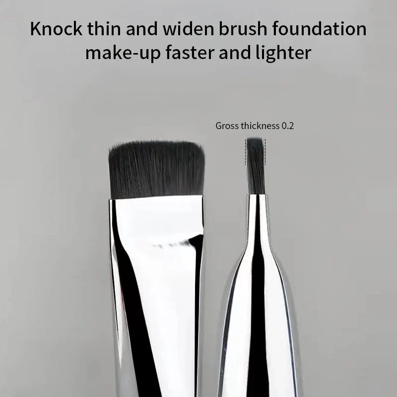 Ultra Thin Flat Foundation & Concealer Brush – Soft Wool Fiber Foundation Makeup Brush Qme