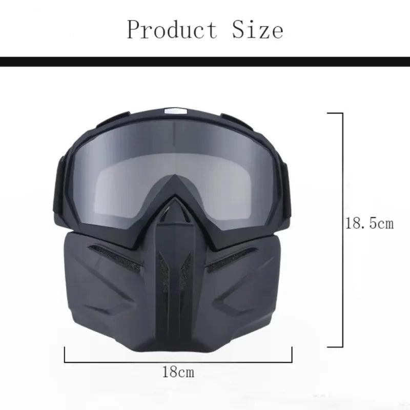 Vintage Motorcycle Helmet Face Mask – Windproof & Breathable Motorcycle Face Mask Qme
