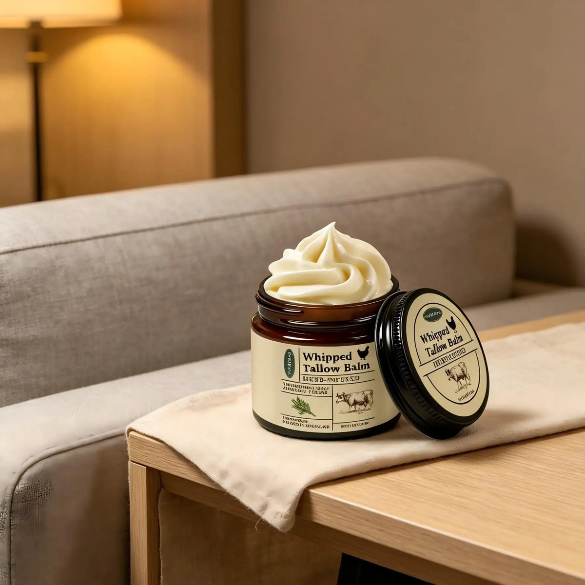 Woodsleep Whipped Tallow Balm – Avocado Body Butter 60g Body Butter Balm Qst