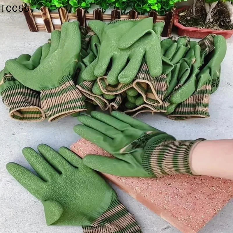 Thorn-Proof Gardening Gloves – Waterproof Rubber, 4 or 8 Pairs Gardening Gloves Qst