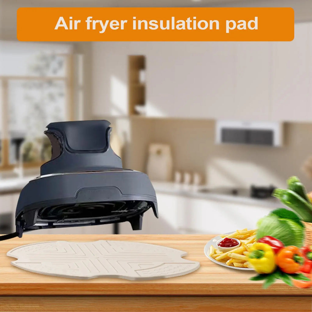 Silicone Air Fryer Mat Heat Resistant Trivet Pad | Reusable Silicone Trivet Mat Qme