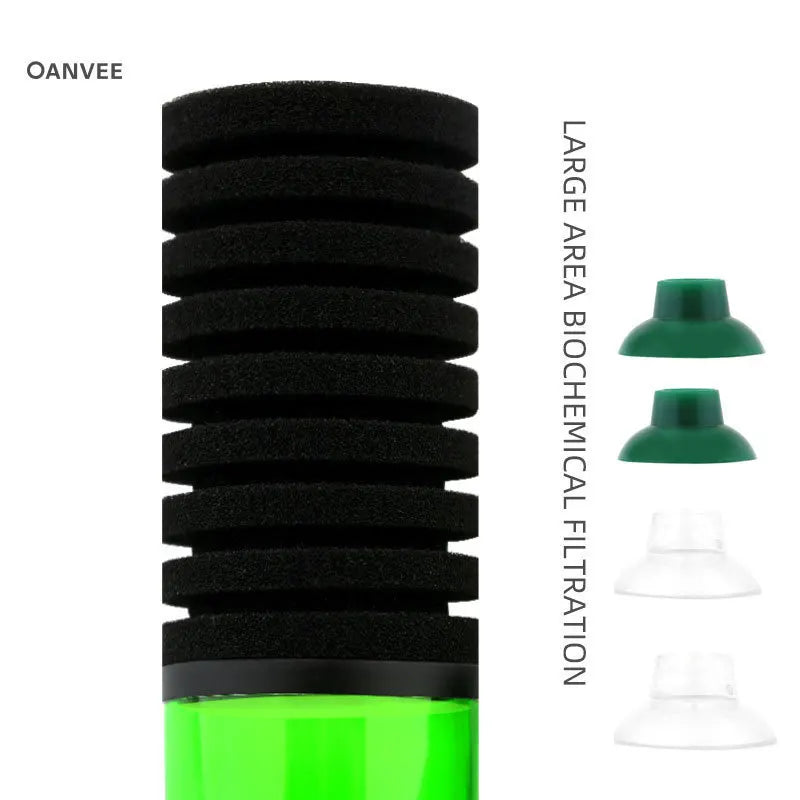 Biochemical Sponge Filter with Suction Cup – Aquarium Fish Tank Aquarium Sponge Filter Qme