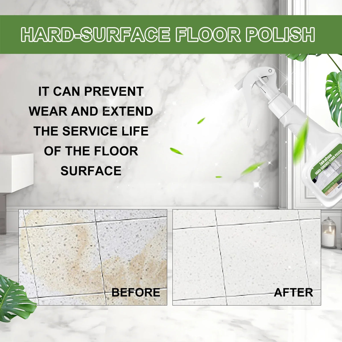 Stone Crystal Plating Agent – Marble, Wood & Tile Polish Surface Polishing Agent Qme