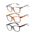 VOPHA Square Blue Light Blocking Reading Glasses +1.0–+3.0 Blue Light Glasses Qst 3PCS +300