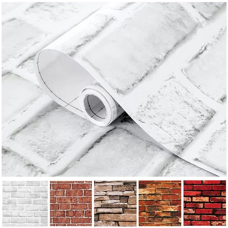 Brick Peel & Stick Wallpaper | Self-Adhesive Vinyl Contact Paper Peel & Stick Wallpaper Qme