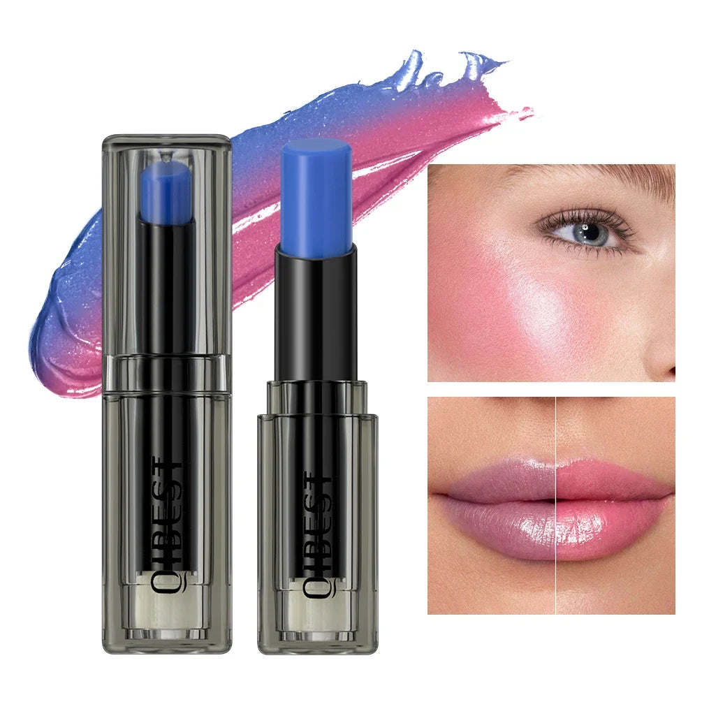 QIBEST Color Changing Lip Balm – Moisturizing Lip Tint Color Changing Lip Balm Qme 01