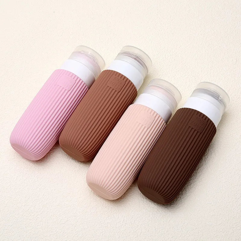 Silicone Travel Dispenser Bottles – Leakproof Refillable 90ml Travel Dispenser Bottles Qme