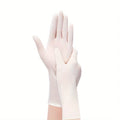 50-Pack Disposable Nitrile Gloves for Cleaning & Gardening Disposable Nitrile Gloves Qme White XL 100PCS