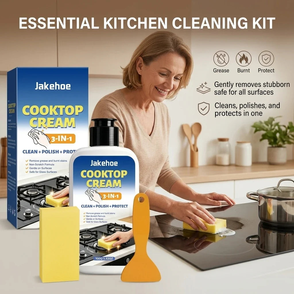 Multi-Functional Kitchen Degreaser Cleaner | 3-in-1 Cooktop Kit Kitchen Degreaser Cleaner Qme