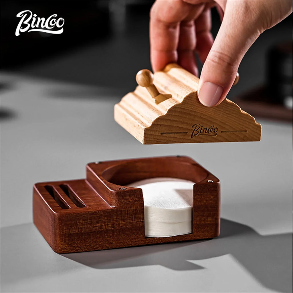 BINCOO Magnetic Coffee Puck Screen & Filter Paper Rack 51-58.5mm Espresso Puck Screen Qst