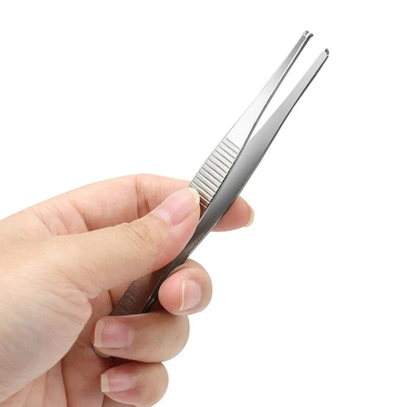 Professional Straight Stainless Steel Tweezers & Thumb Forceps Precision Tweezers Qme