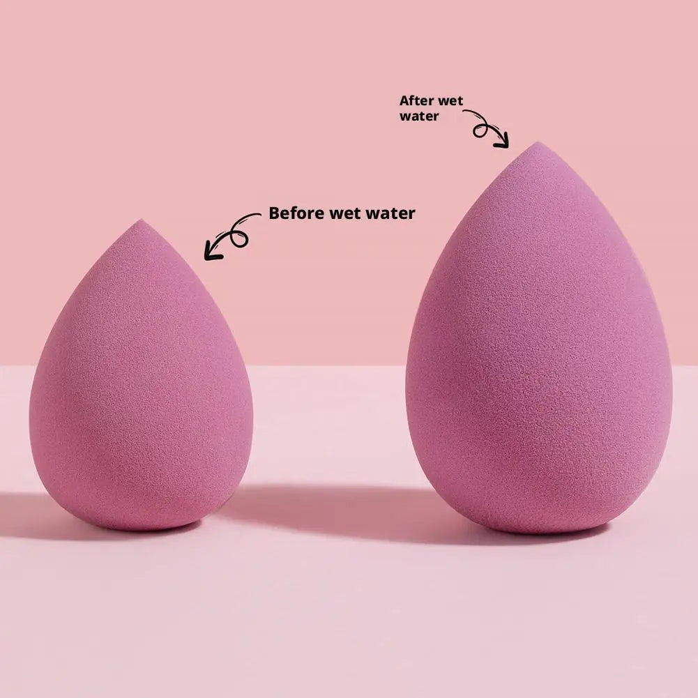 Beauty Egg Makeup Sponge 4-Pc Set with Storage Box | Qme Makeup Sponge Set Qme