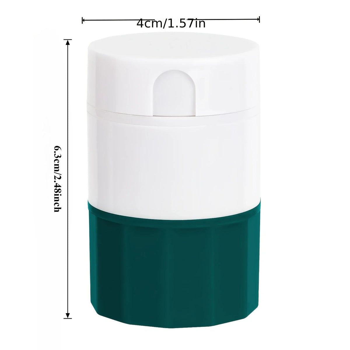 4-in-1 Pill Cutter Grinder Crusher & Storage Box – Portable Pill Organizer Qme