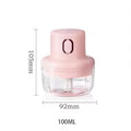 Electric Garlic Crusher USB Wireless Mini Food Chopper Electric Food Chopper Qst 100ml