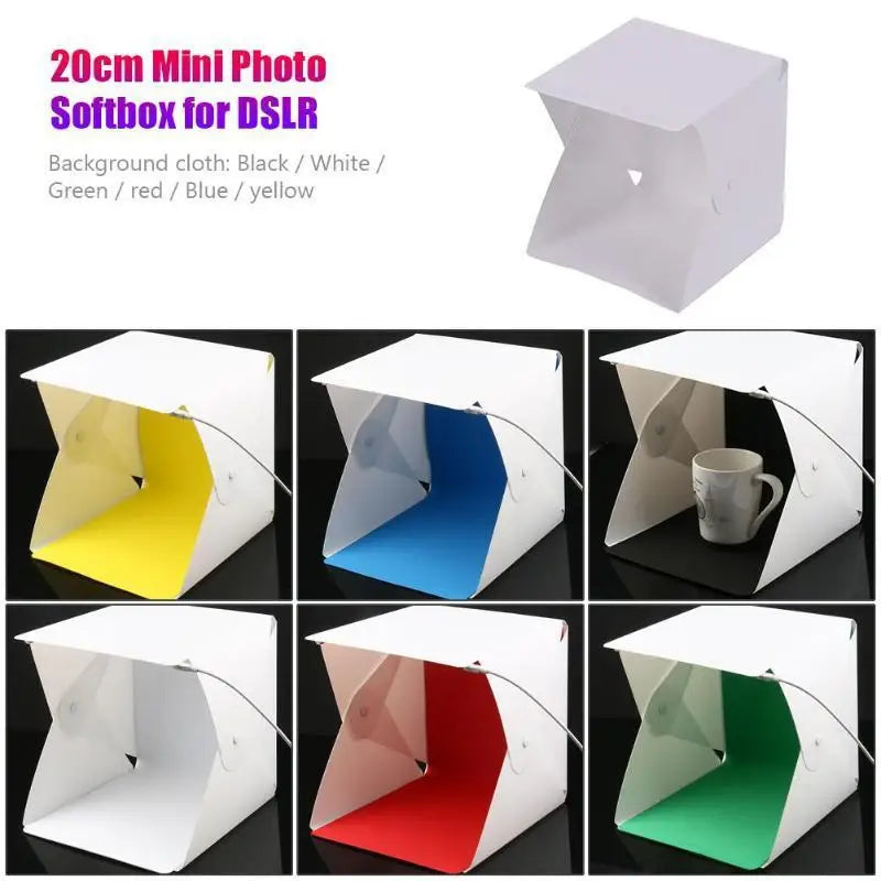 Portable LED Photo Studio Light Box Foldable Photography Tent Photography Light Box Qme