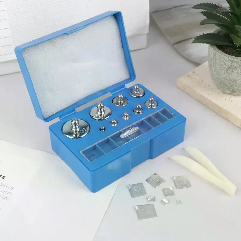 17-Piece Precision Digital Scale Calibration Weight Set 10mg–100g Scale Calibration Weights Qme