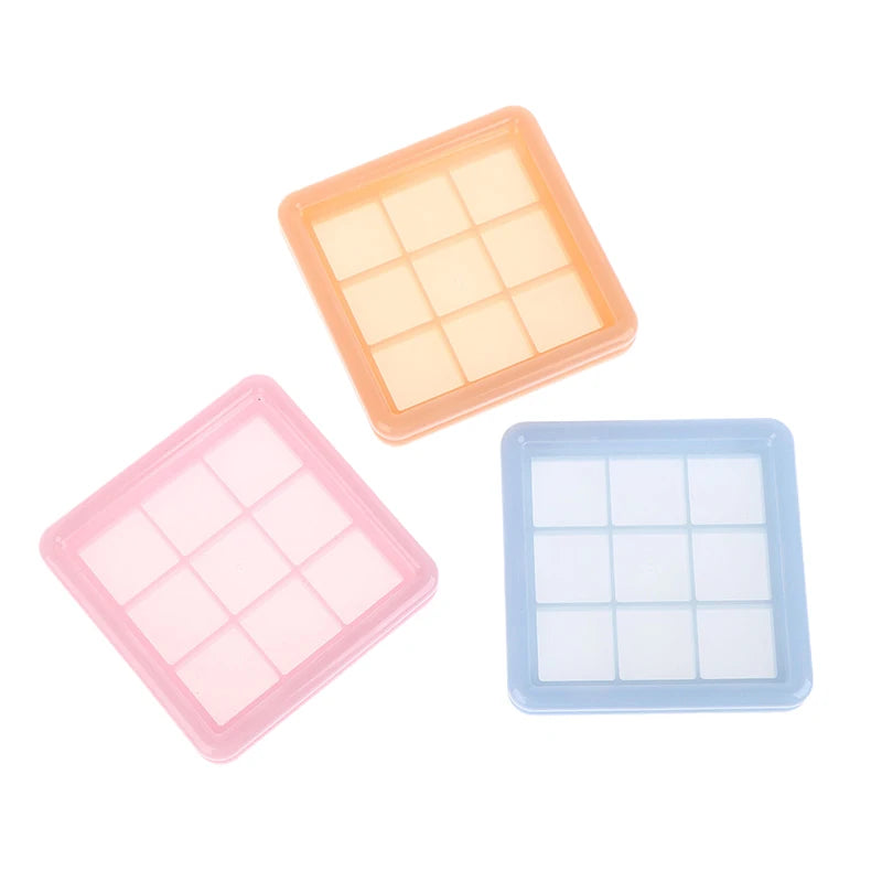 DIKALU 9-Grid Empty Eyeshadow Palette – DIY Makeup Storage Eyeshadow Palette Case Qst