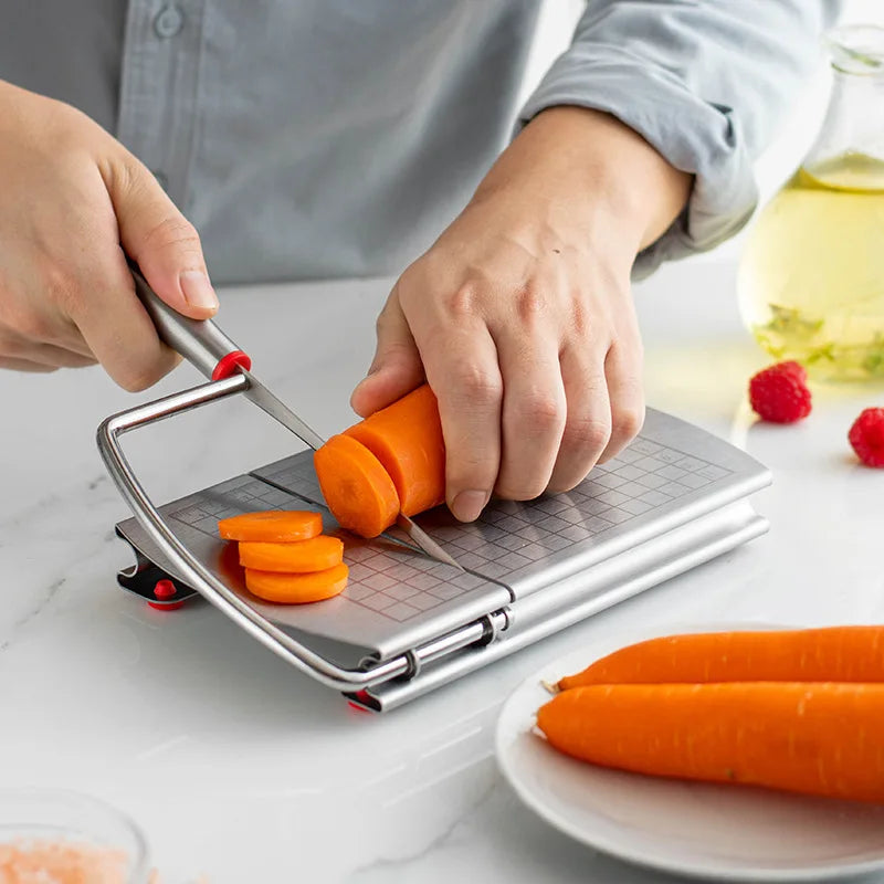 Multipurpose Stainless Steel Slicer – Cheese, Ham & Butter Food Slicer Qme