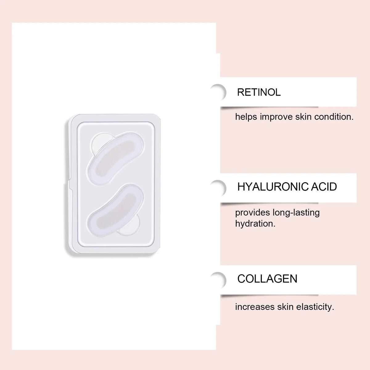 Retinol Microneedle Eye Patches – Firm & Brighten Eye Area Eye Patch Mask Qme