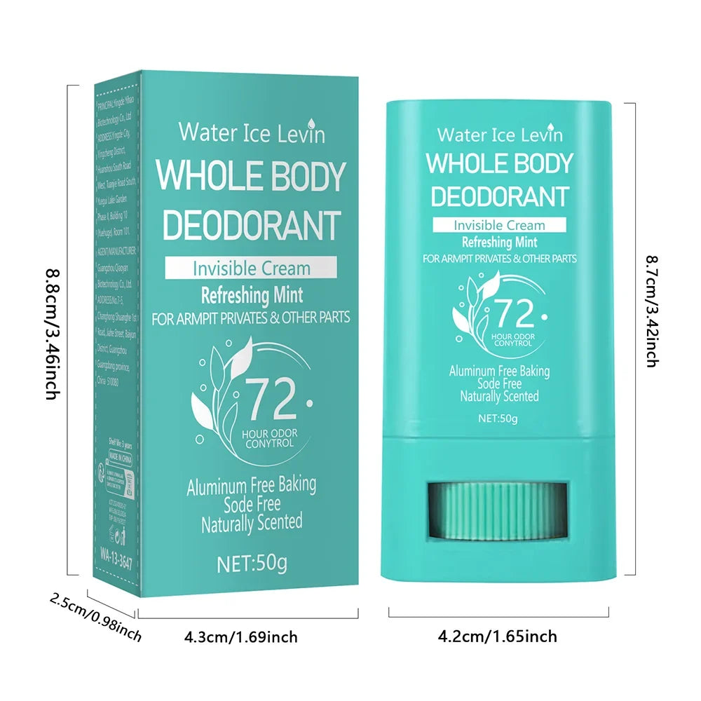 Whole Body Invisible Deodorant Cream Stick – Fast Drying Body Deodorant Stick Qme
