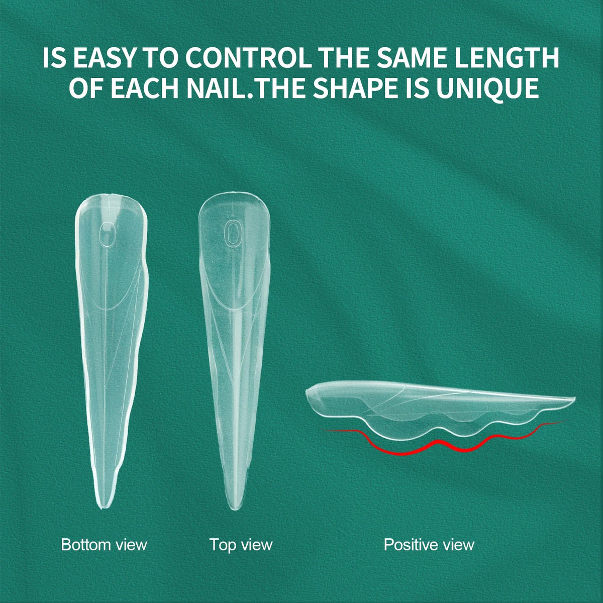 Nailpop Butterfly Nail Dual Forms | 15 Sizes, 150pcs Reusable Nail Dual Forms Qme
