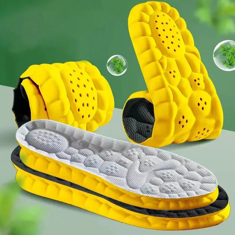4D Memory Foam Sport Insoles – Breathable & Deodorant Sport Shoe Insoles Qme