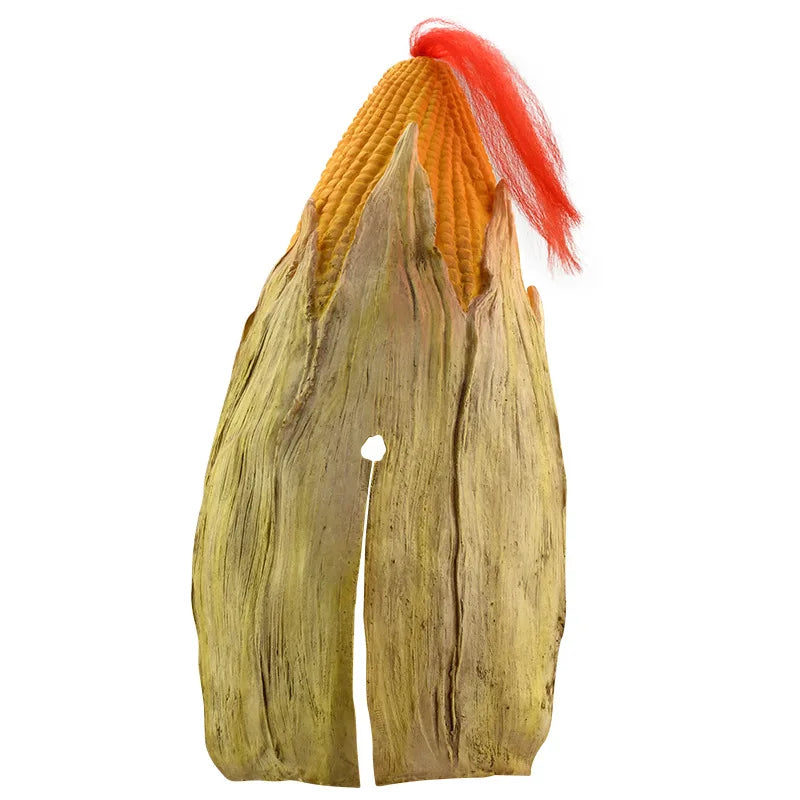 Evil Corn Horror Latex Full Face Mask – Halloween Cosplay Costume Latex Mask Qme