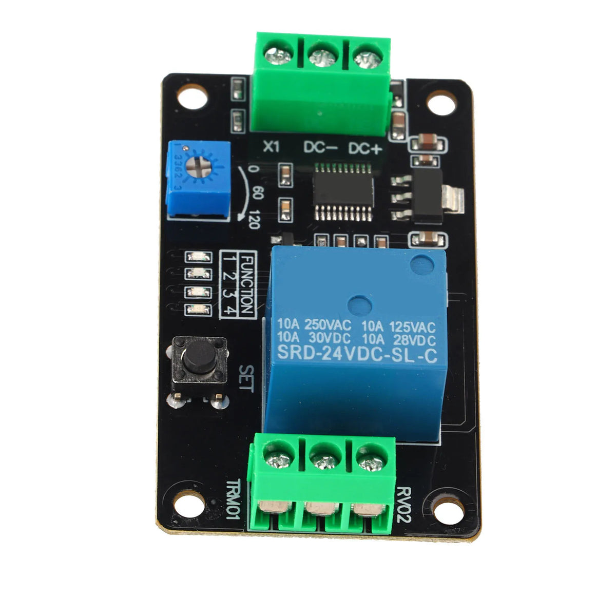 TRM01 Delay Timer Relay Module 5V 12V 24V – 555 Timer Switch Timer Relay Module Qst 24V