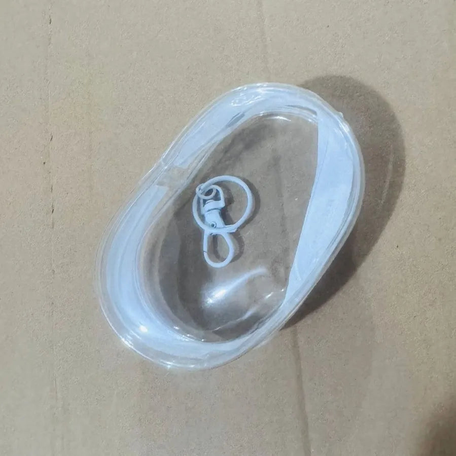 Transparent PVC Cable Storage Bag for Travel & Outdoor Use Cable Organizer Bag Qme white