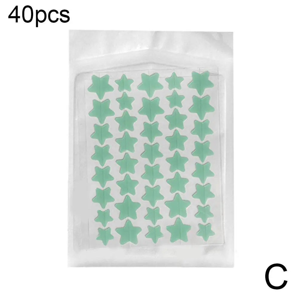 Colorful Star & Heart Pimple Patches – 35 Pack | Fun Spot Stickers Pimple Patches Qme green 40 counts China