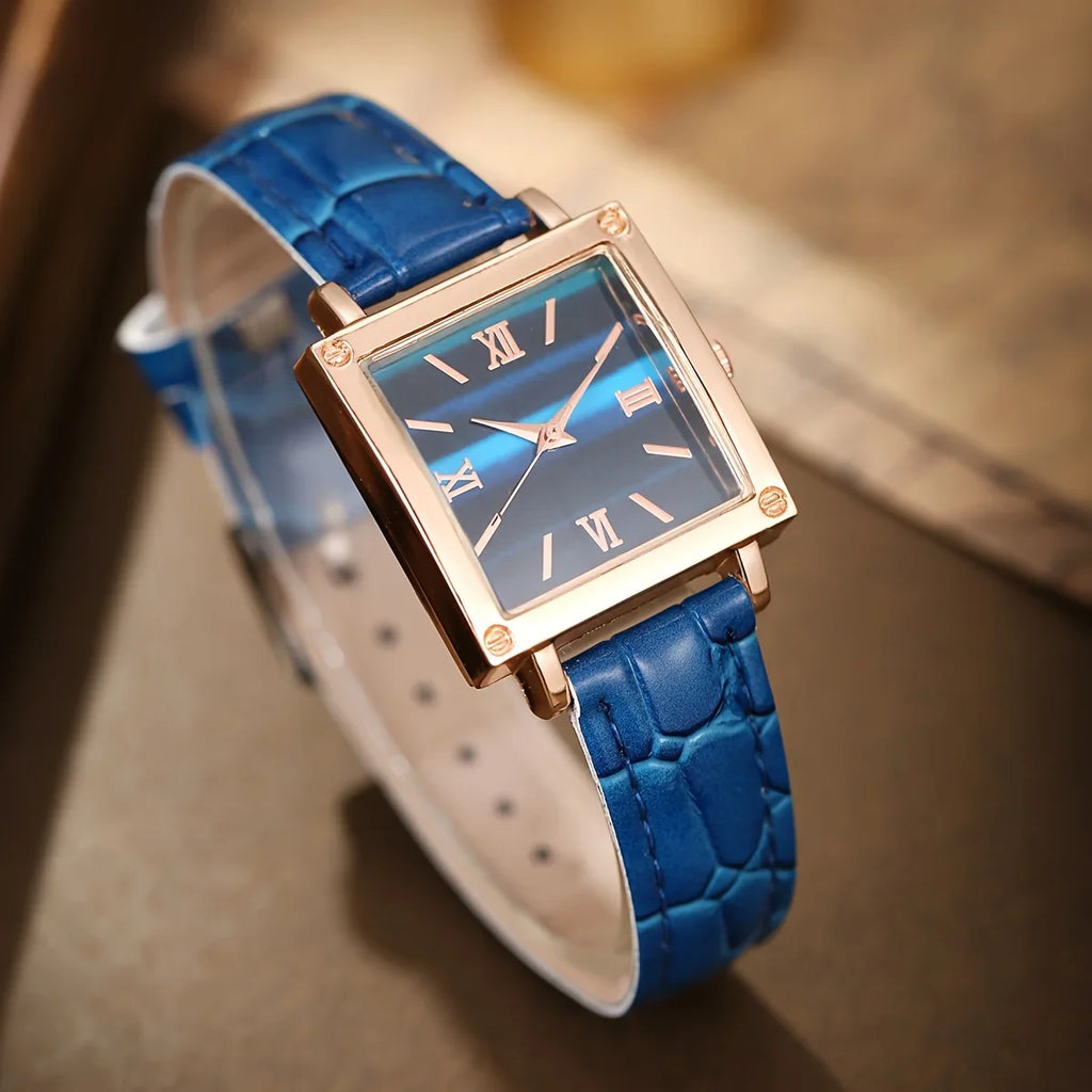 Elegant Women's Watch & Jewelry Set – Stylish Gift Set Watch & Jewelry Set Qme