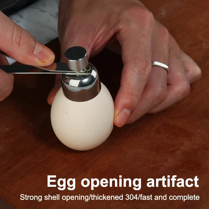 Stainless Steel Egg Topper Cutter & Shell Opener Egg Topper Cutter Qme