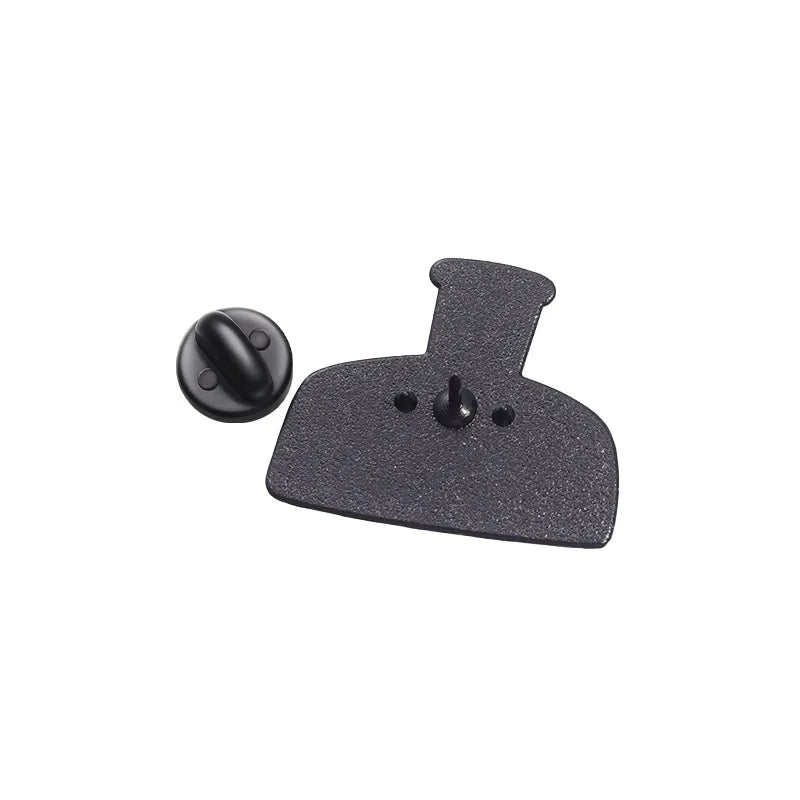 Cute Black Kitten Bottle Enamel Pin – Cartoon Cat Brooch Enamel Lapel Pin Qme