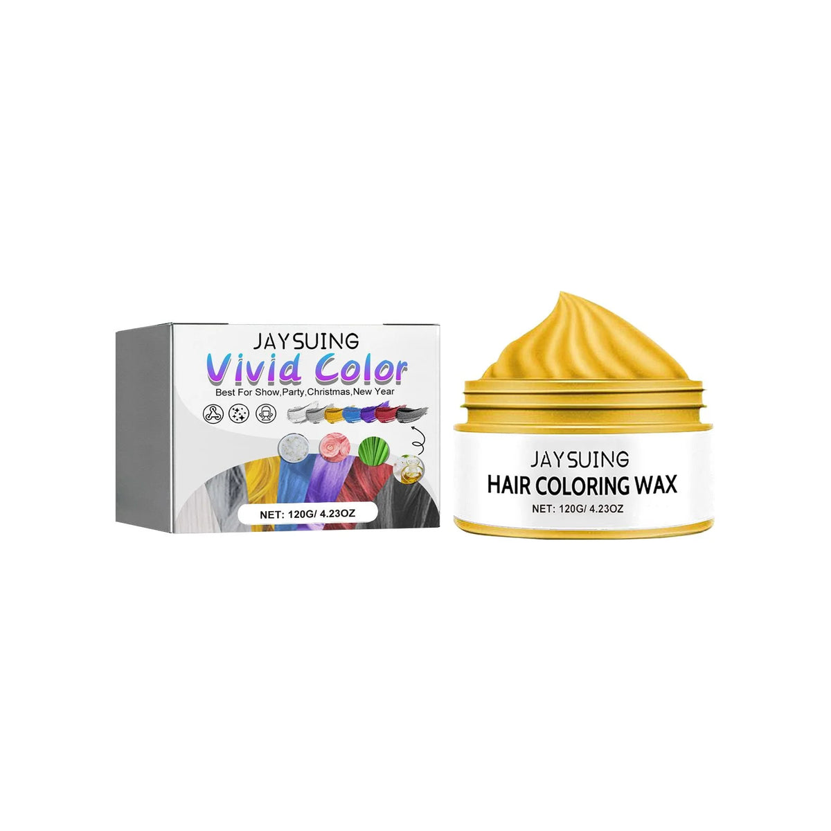 Temporary Hair Color Wax – DIY Nourishing Styling Pomade 120g Hair Color Wax Qst Yellow