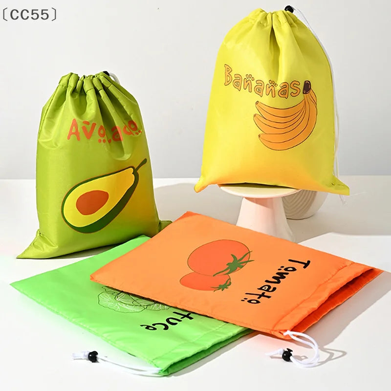 Reusable Fruit & Vegetable Fresh-Keeping Bags | 1/3 Pcs Food Storage Bags Qst