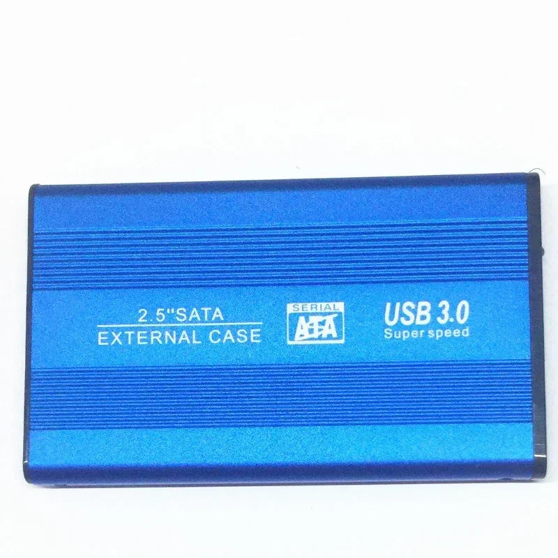 USB 3.0 External 2.5" SATA Hard Drive Enclosure – Up to 6TB Hard Drive Enclosure Qme Blue