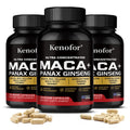 Maca Root & Korean Ginseng Capsules | Daily Vitality Supplement Herbal Supplement Qst 120 count-3 bottle