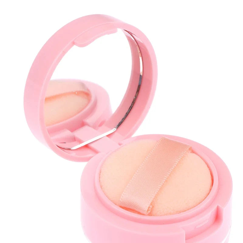 Portable Powder Sifter Box with Mirror – Travel Cosmetic Case Cosmetic Sifter Box Qme