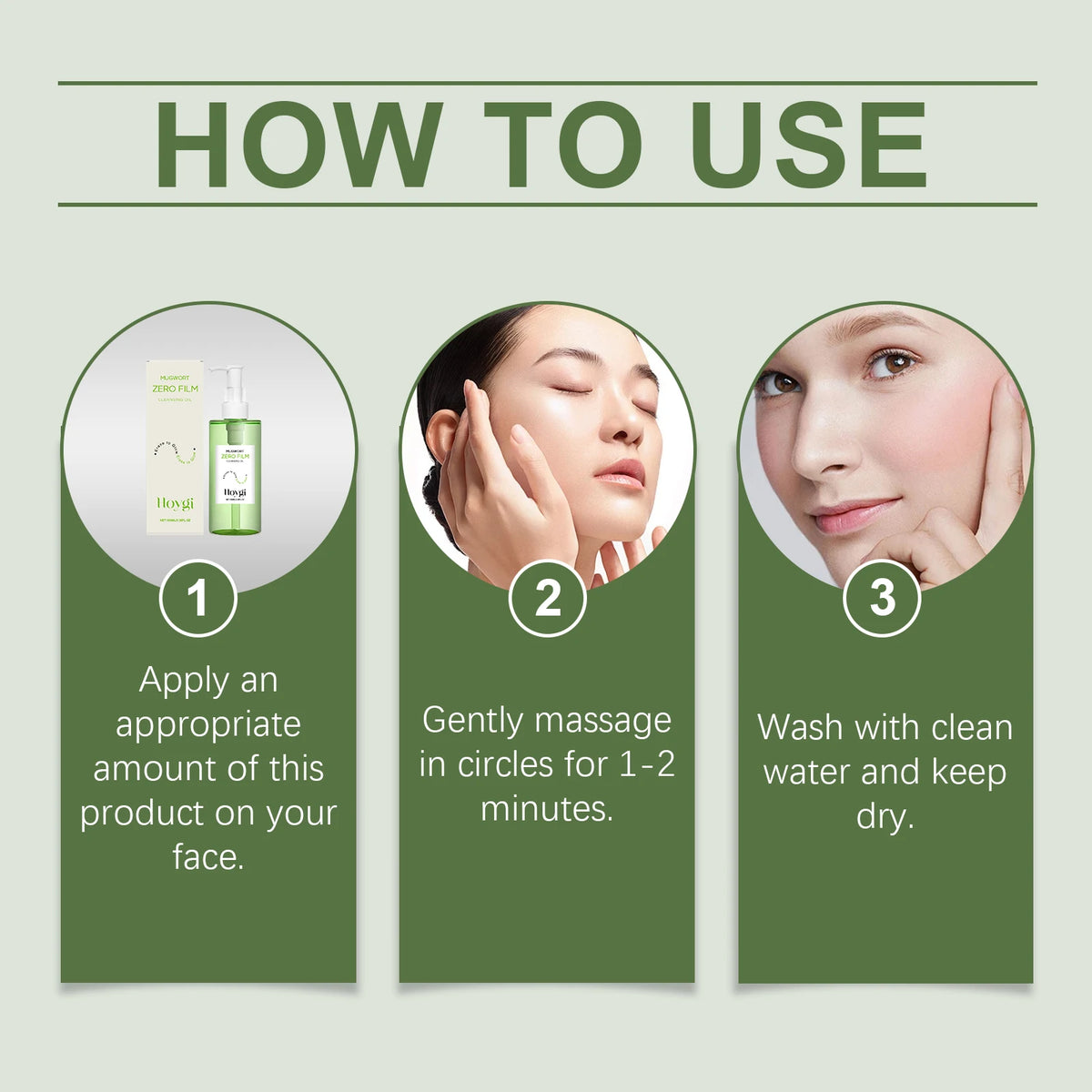Hoygi Gentle Cleansing Oil – Face, Eye & Lip Makeup Remover 100ml Facial Cleansing Oil Qst