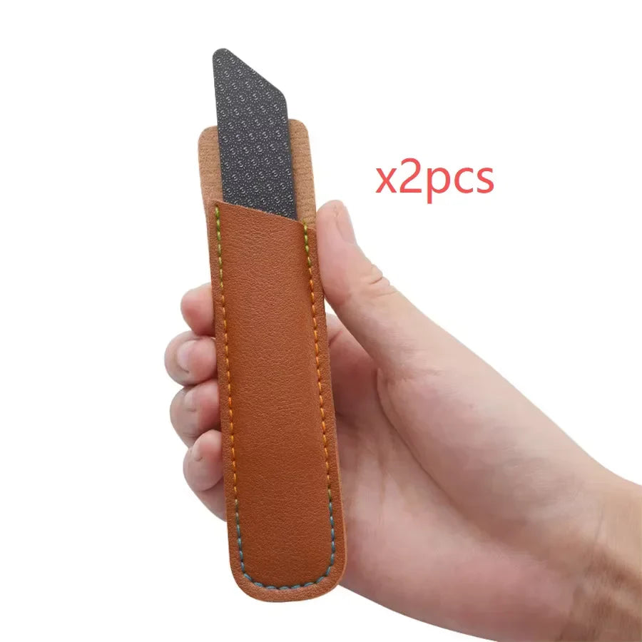 Nano Glass Skin File – Smooth Calluses on Hands & Feet Nano Glass Foot File Qme File With sheath2pcs