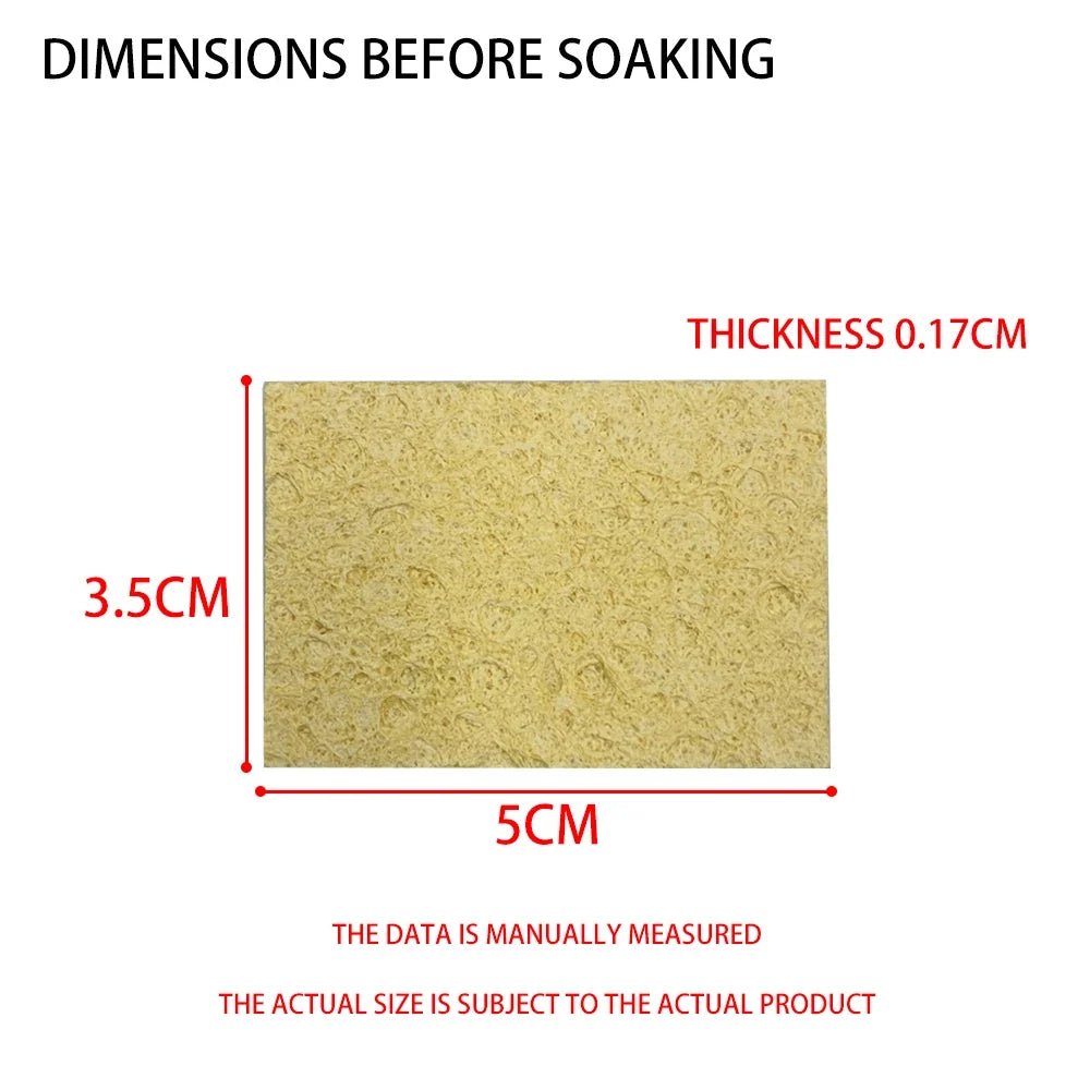 Soldering Iron Tip Cleaning Sponge 100x60mm Heat Resistant Soldering Accessory Qme