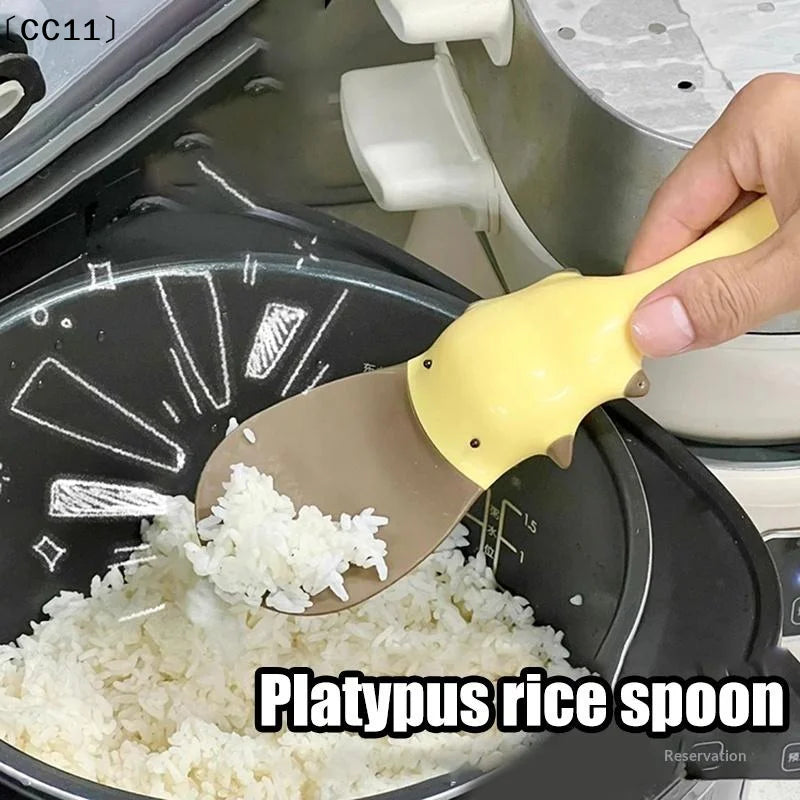 Duckbill Platypus Non-Stick Rice Spoon – Food Grade Cooker Rice Spoon Qme