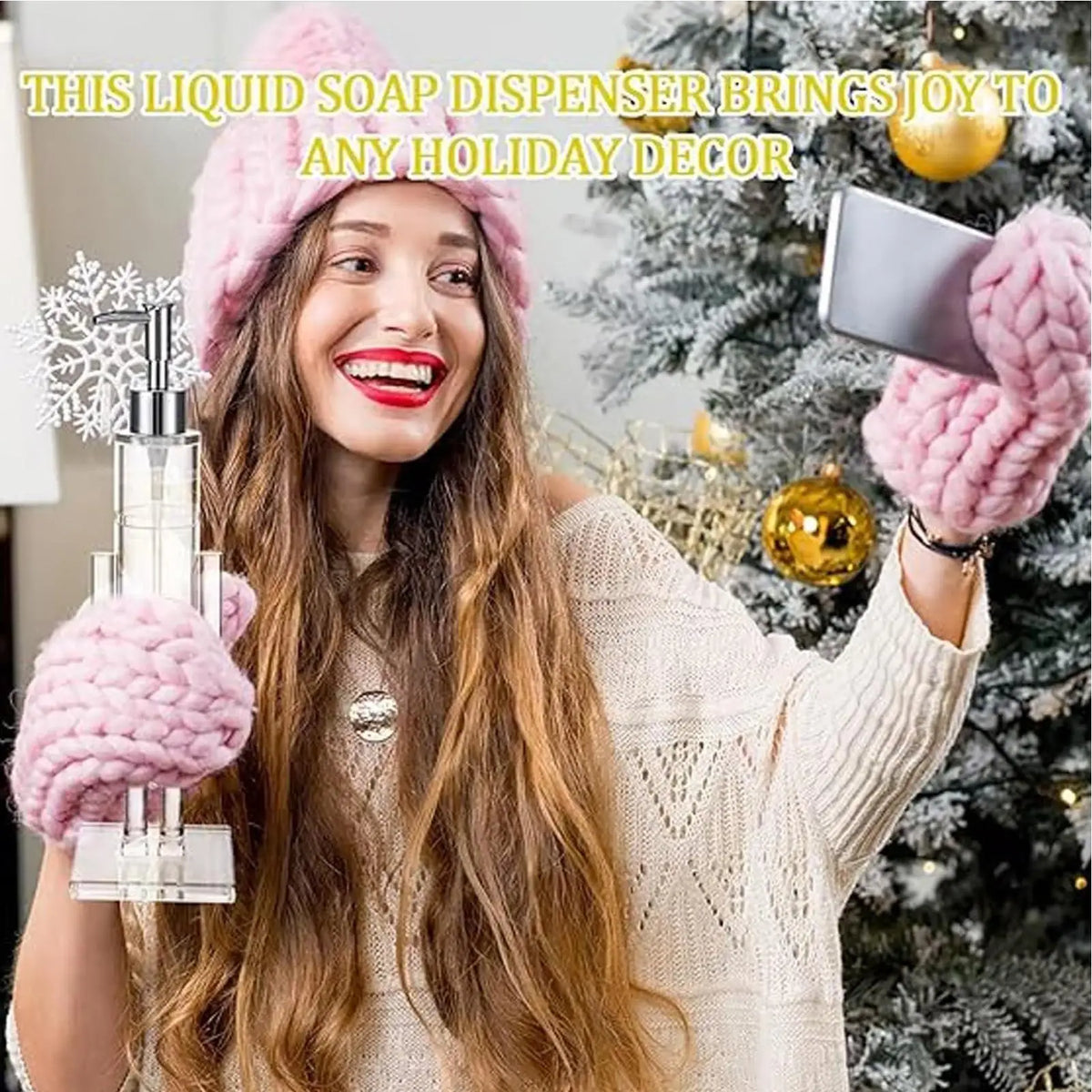 Nutcracker Refillable Soap & Toner Dispenser | Christmas Soap Dispenser Qme