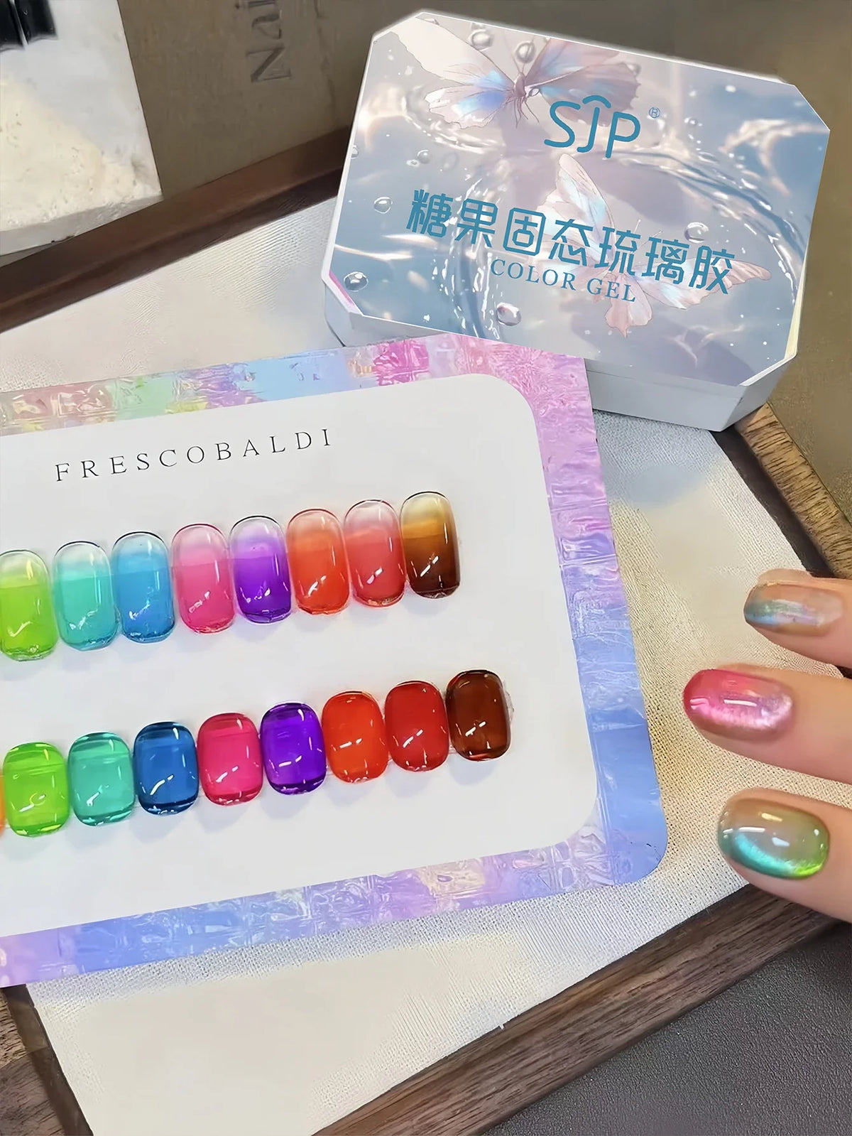 9-Color Jelly Glass Gel Nail Polish Set – Translucent Gloss Gel Nail Polish Set Qme