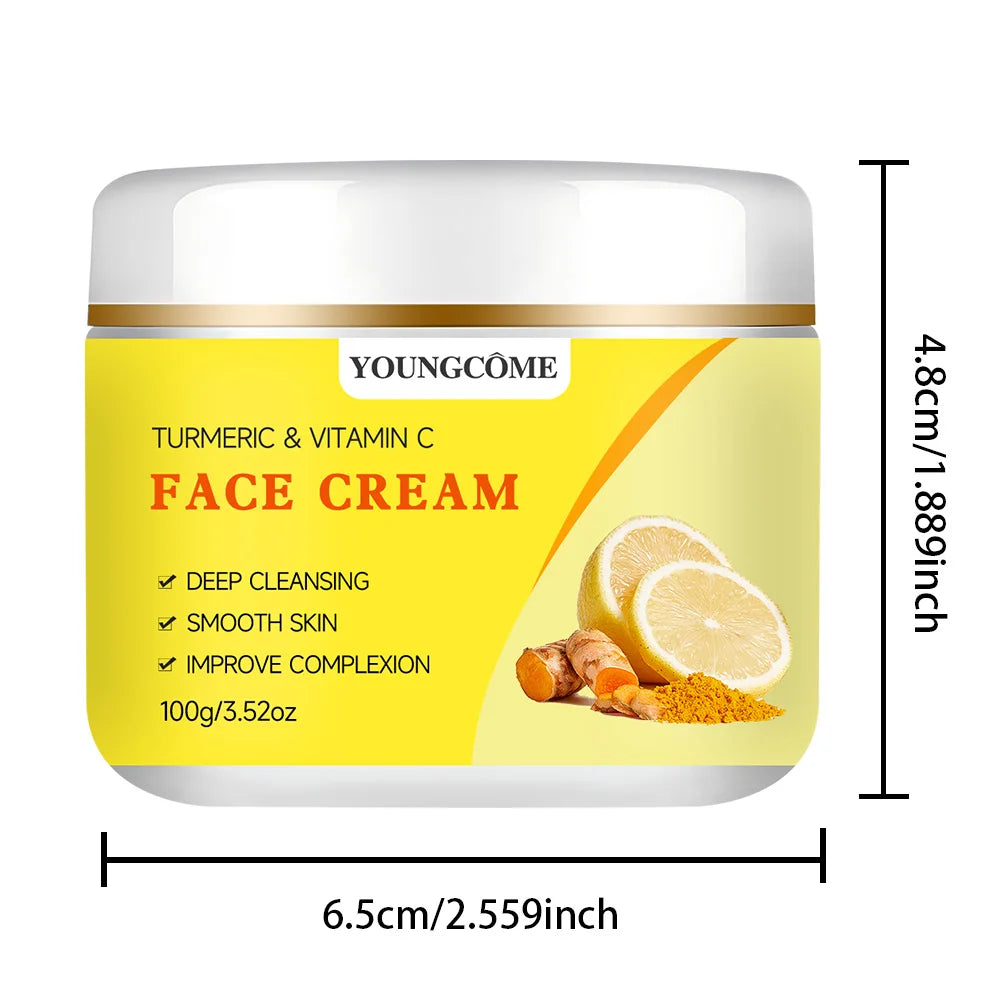 YOUNGCOME Turmeric & Vitamin C Firming Face Cream Face Moisturizer Cream Qst 100G