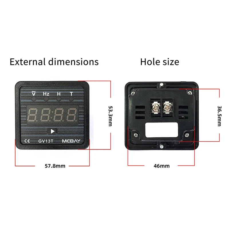 GV13T Digital Voltmeter Generator Control Panel AC220V 380V Generator Control Panel Qme