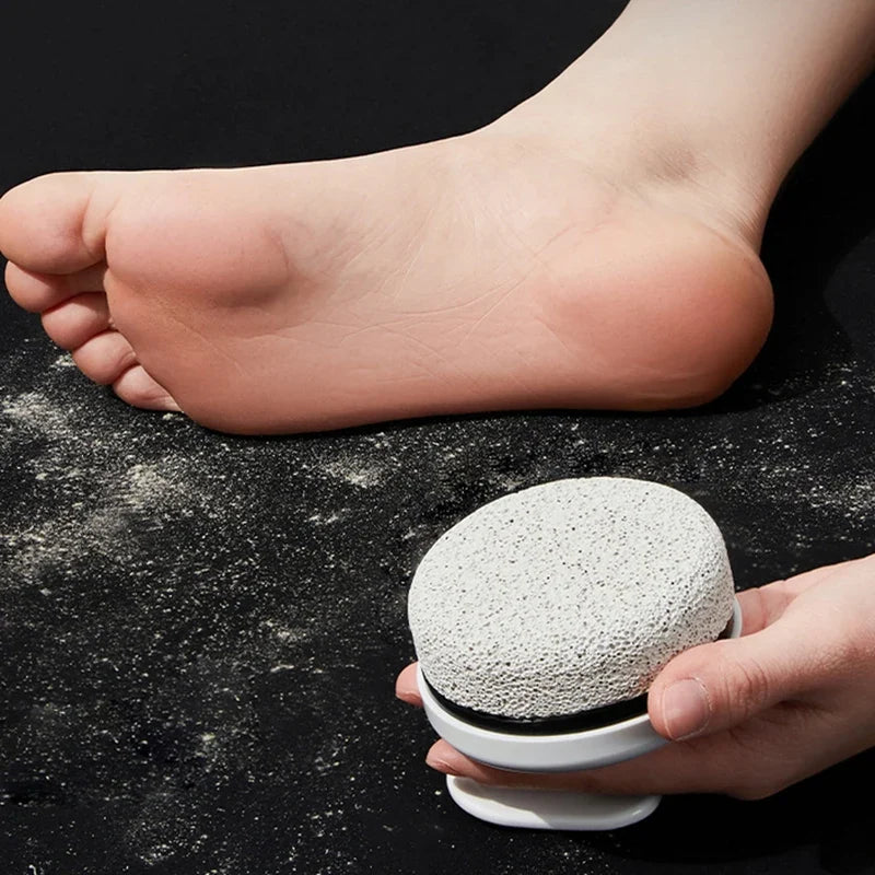 Round Volcanic Pumice Stone Exfoliating Foot File Pumice Foot File Qme