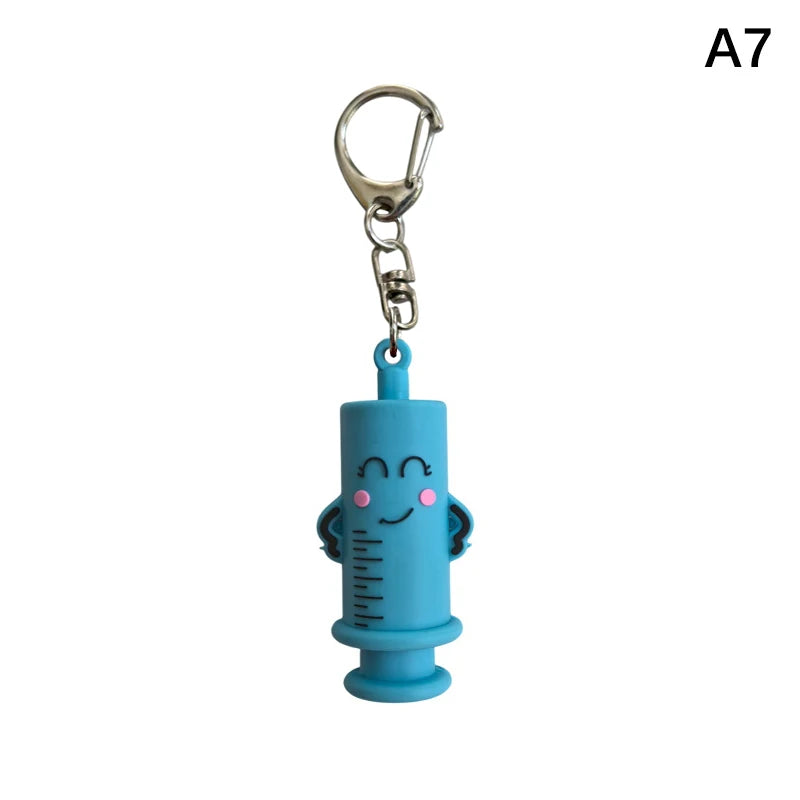 Syringe-Shaped Ampoule Opener Keychain – Rubber Vial Breaker Ampoule Opener Tool Qst A7